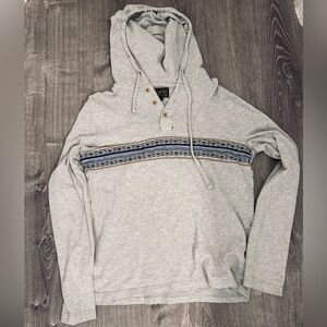 LUCKY BRAND AZTEC HENLEY HOODIE